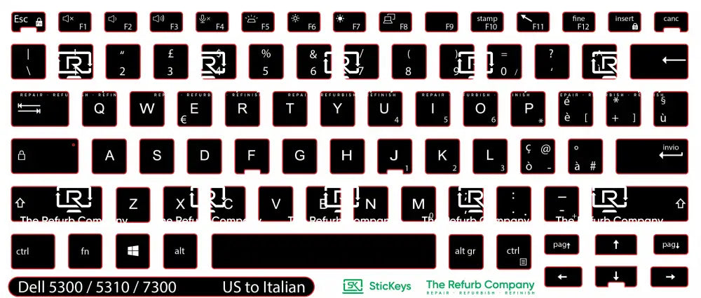 SticKeys® for Dell Latitude 5300, 5310, 7300 2in1