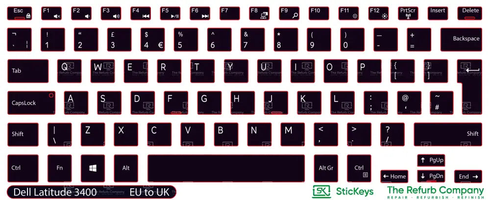 SticKeys® for Dell Latitude 3400