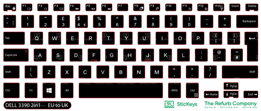 SticKeys® for Dell Latitude 3390 2in1