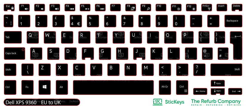 SticKeys® for Dell XPS 9360