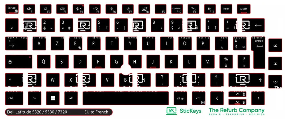 SticKeys® for Dell Latitude 5320, 5330, 7320, 7330, 5320 2in1