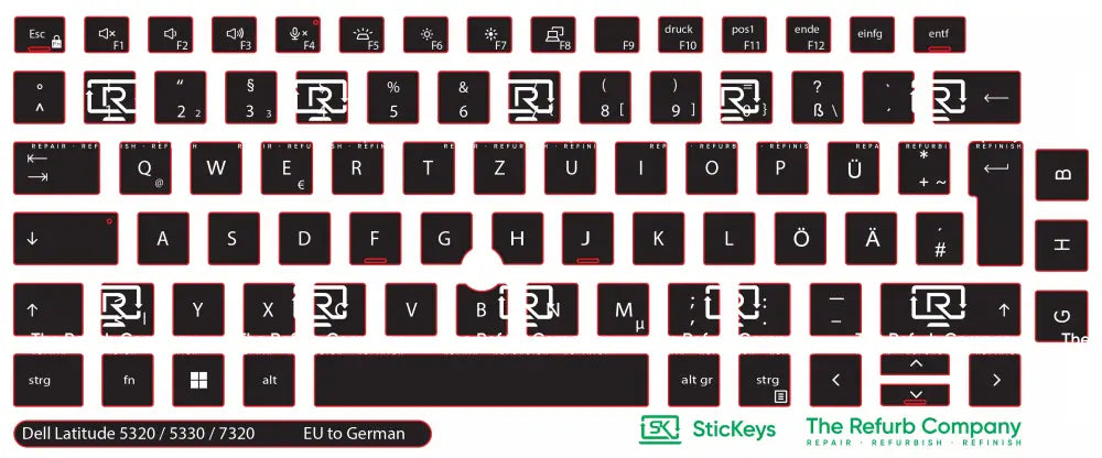 SticKeys® for Dell Latitude 5320, 5330, 7320, 7330, 5320 2in1