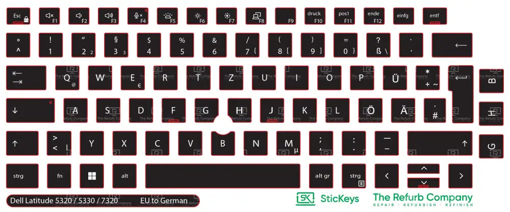 SticKeys® for Dell Latitude 5320, 5330, 7320, 7330, 5320 2in1