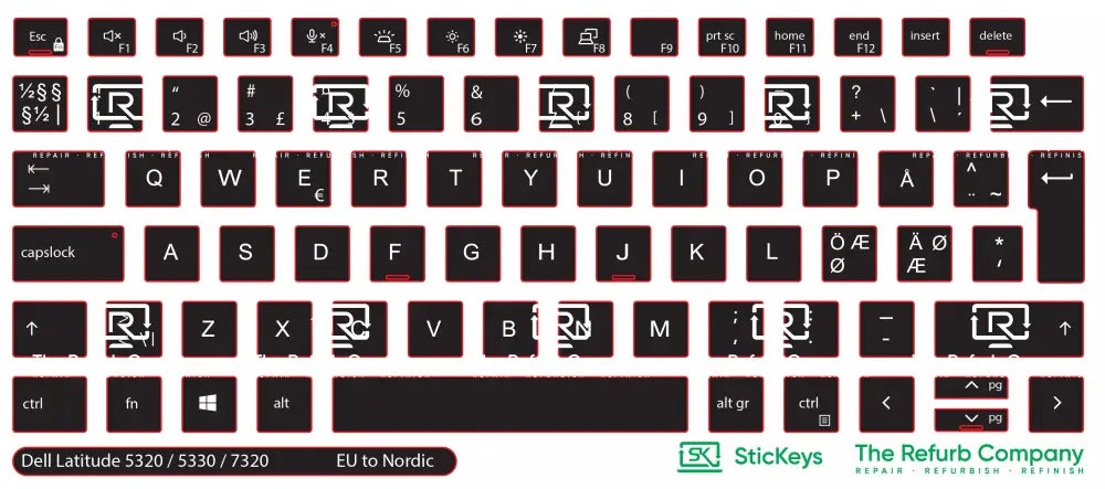 SticKeys® for Dell Latitude 5320, 5330, 7320, 7330, 5320 2in1