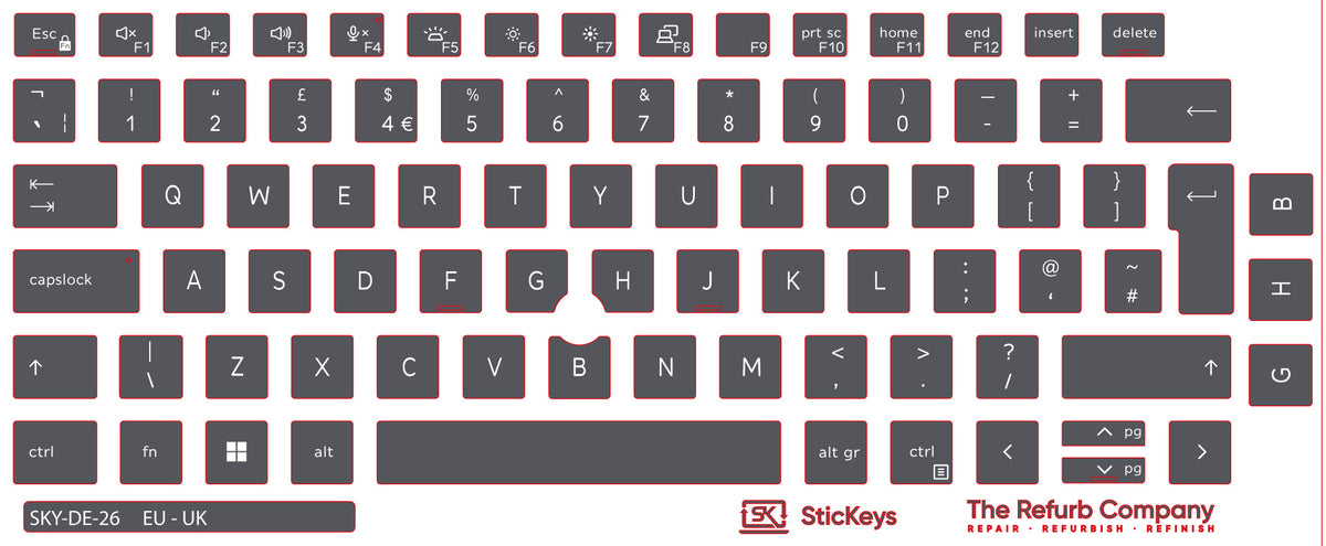 SticKeys for Dell Latitude 5320, 5330, 7320, 7330, 5320 2in1