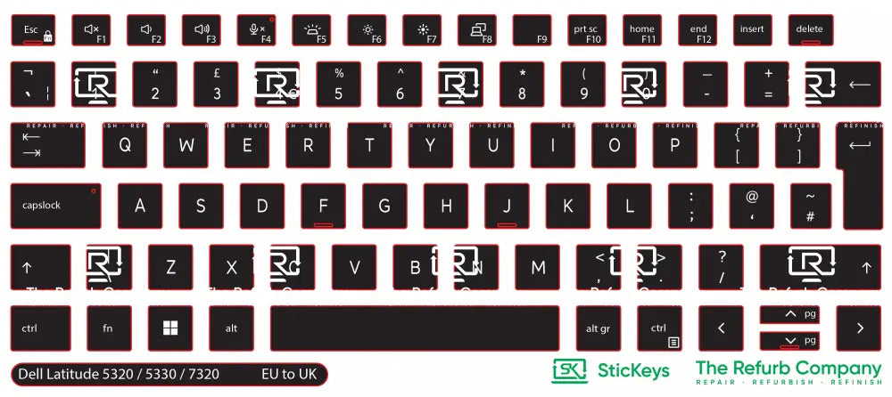 SticKeys® for Dell Latitude 5320, 5330, 7320, 7330, 5320 2in1