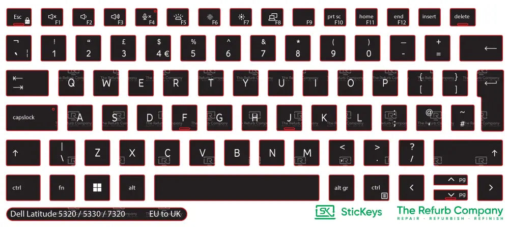 SticKeys® for Dell Latitude 5320, 5330, 7320, 7330, 5320 2in1