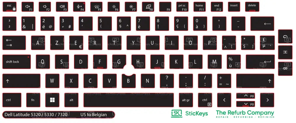 SticKeys® for Dell Latitude 5320, 5330, 7320, 7330, 5320 2in1
