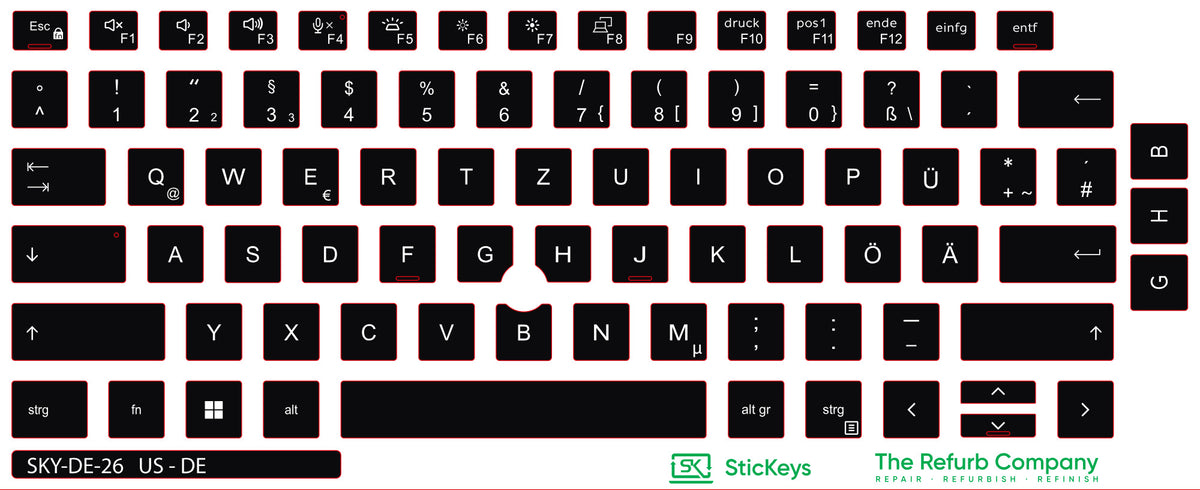 SticKeys for Dell Latitude 5320, 5330, 7320, 7330, 5320 2in1