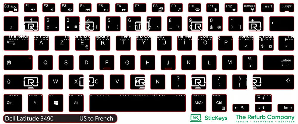 SticKeys® for Dell Latitude 3490