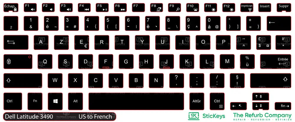 SticKeys® for Dell Latitude 3490