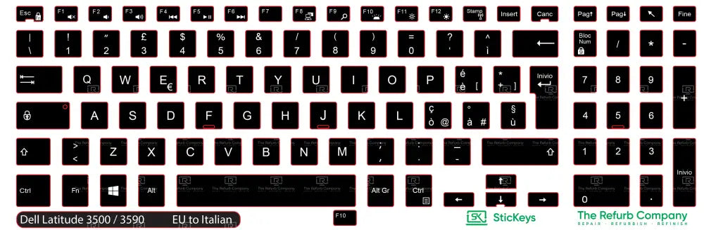 SticKeys® for Dell Latitude 3500, 3590