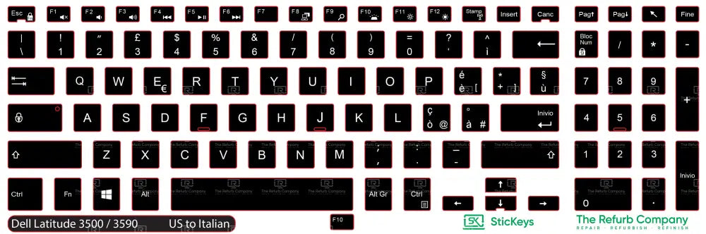 SticKeys® for Dell Latitude 3500, 3590