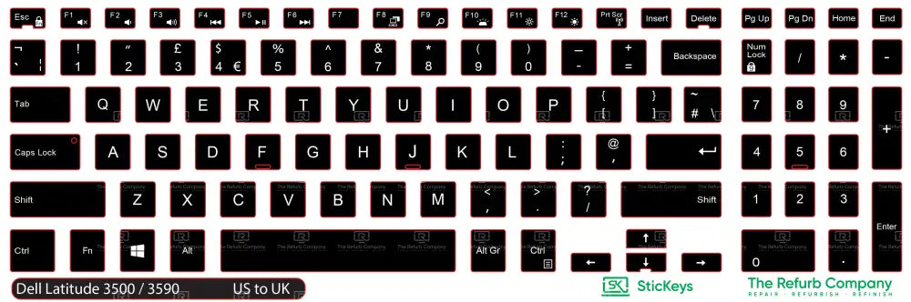 SticKeys® for Dell Latitude 3500, 3590