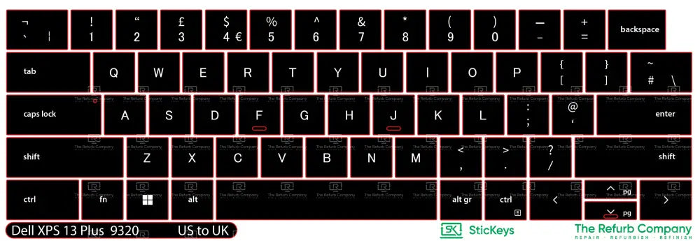 SticKeys® for Dell XPS 13 Plus 9320