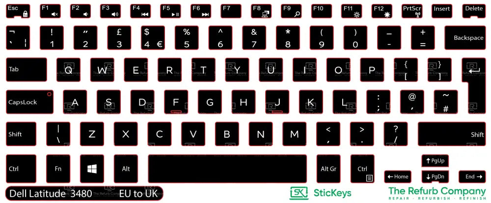 SticKeys® for Dell Latitude 3480