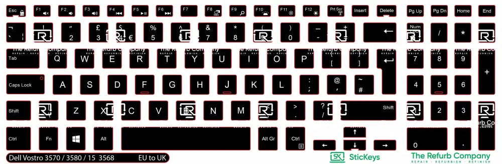 SticKeys® for Dell Vostro 3570, 3580, 15 3568