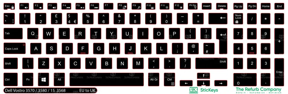 SticKeys® for Dell Vostro 3570, 3580, 15 3568