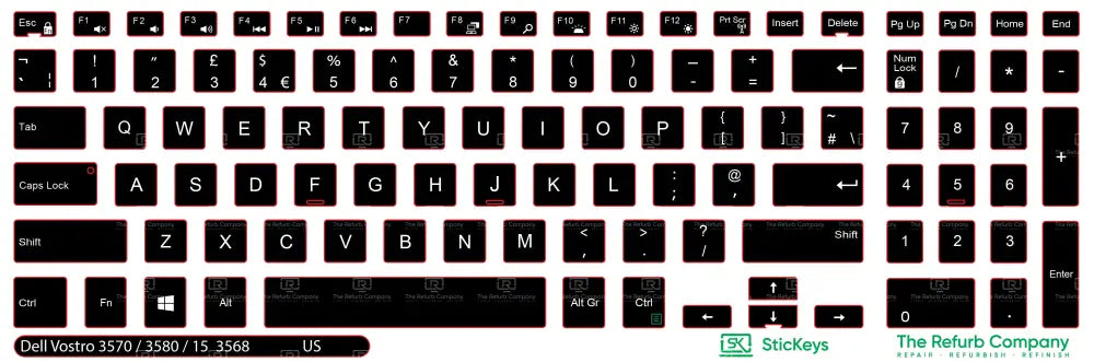 SticKeys® for Dell Vostro 3570, 3580, 15 3568