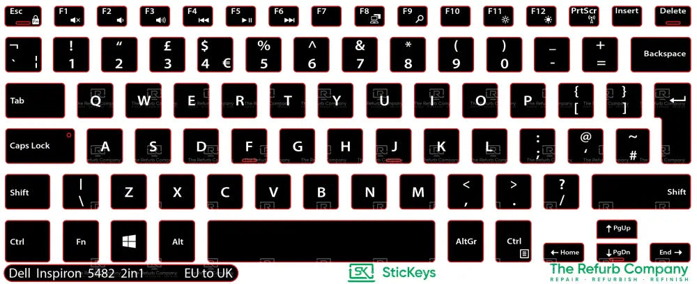SticKeys® for Dell Inspiron 5482 2in1