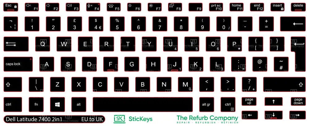 SticKeys® for Dell Latitude 7400 2in1
