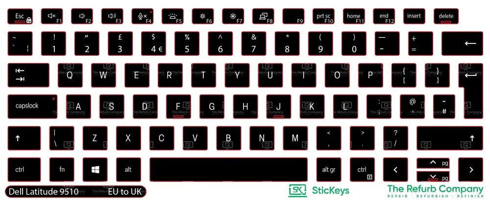 SticKeys® for Dell Latitude 9510