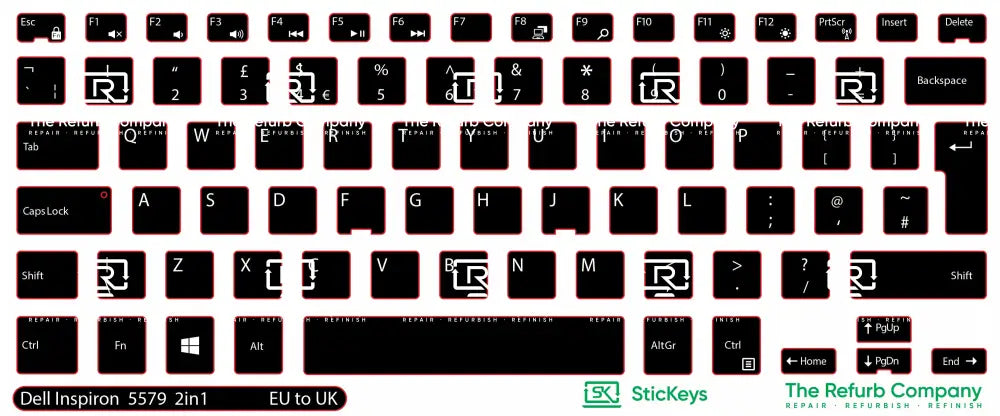 SticKeys® for Dell Inspiron 5579 2in1