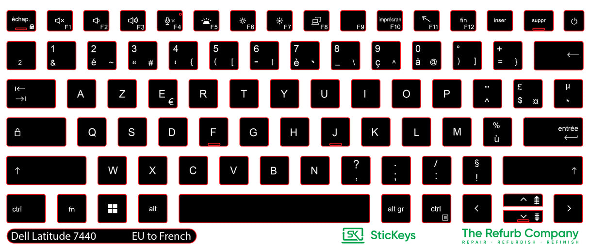 SticKeys for Dell Latitude 7440 / Precision 5690