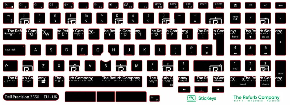 SticKeys® for Dell Precision 3550, 3541