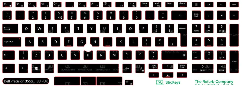 SticKeys® for Dell Precision 3550, 3541