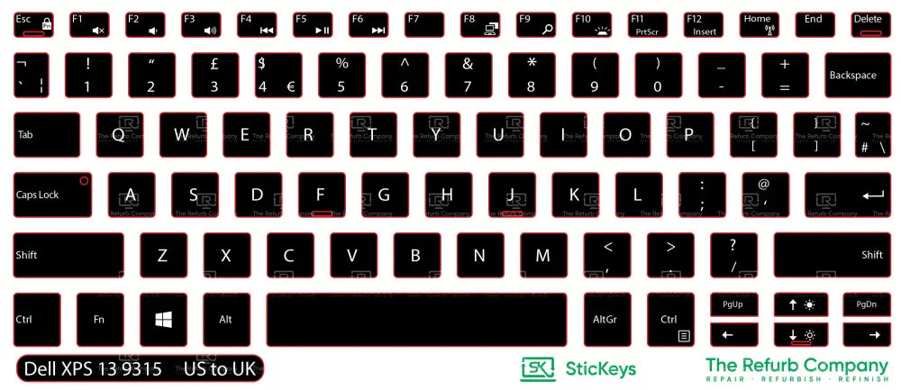 SticKeys® for Dell XPS 9365 13