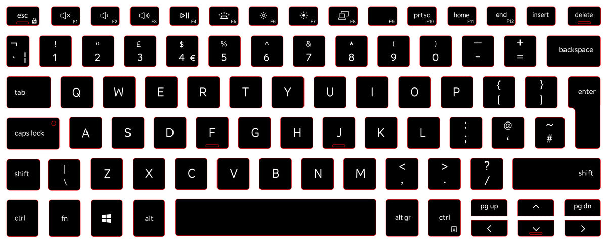 SticKeys for Dell Latitude 3510 / Vostro 3500 3501, 3501