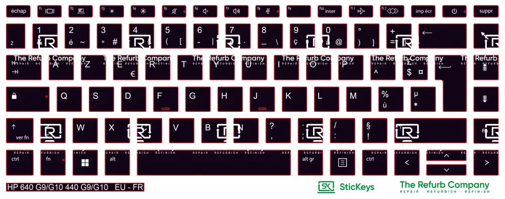 SticKeys® for HP Probook 640 G9, G10 / 440 G9, G10