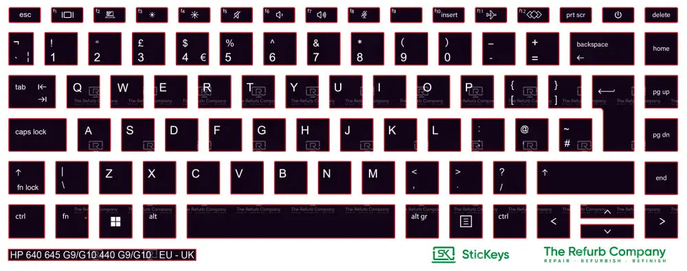 SticKeys® for HP Probook 640 G9, G10 / 440 G9, G10