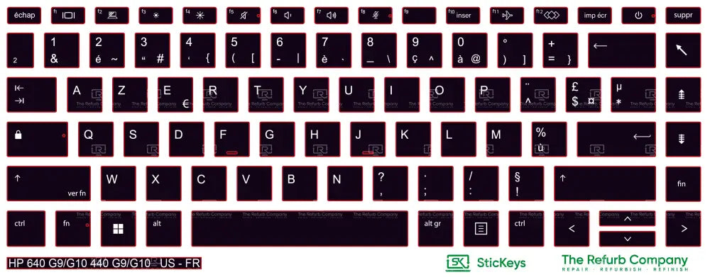 SticKeys® for HP Probook 640 G9, G10 / 440 G9, G10