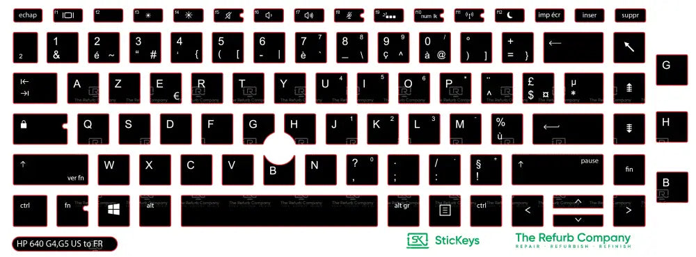 SticKeys® for HP Probook 640 G4 / G5