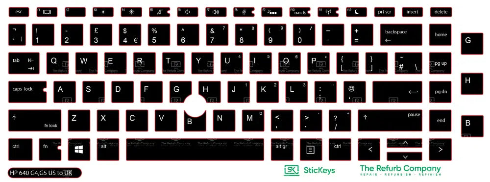 SticKeys® for HP Probook 640 G4 / G5
