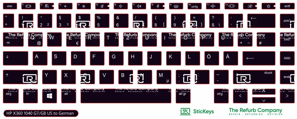 SticKeys® for HP Elitebook 1040 G7, G8 / X360 1040 G7, G8