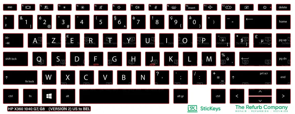SticKeys® for HP Elitebook 1040 G7, G8 / X360 1040 G7, G8