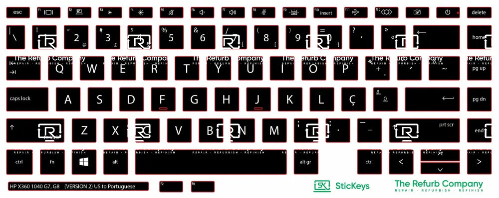 SticKeys® for HP Elitebook 1040 G7, G8 / X360 1040 G7, G8