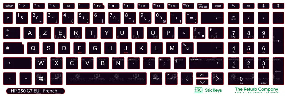 SticKeys® for HP Probook 250 G7