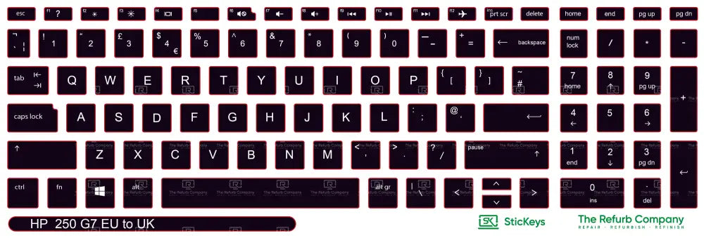 SticKeys® for HP Probook 250 G7