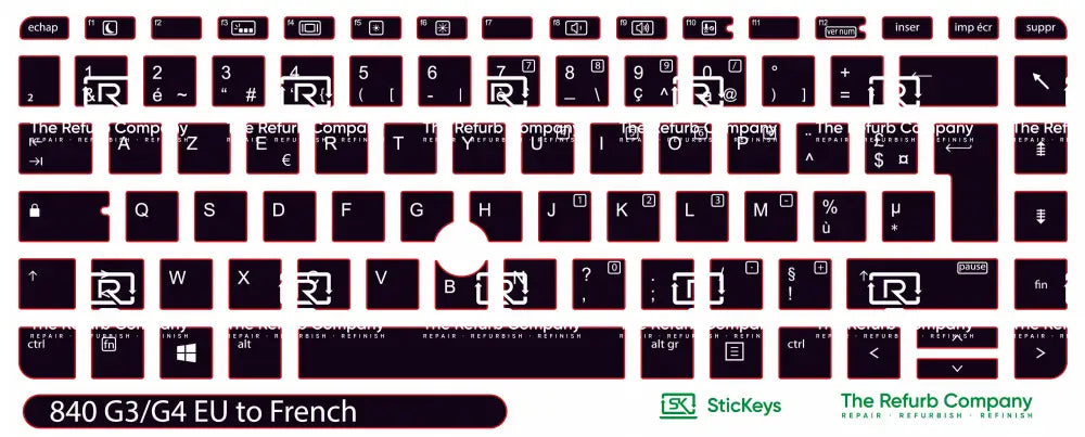 SticKeys® for HP Elitebook 840 G3, G4 / HP Probook 640 G2, G3