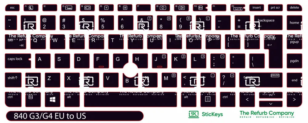 SticKeys® for HP Elitebook 840 G3, G4 / HP Probook 640 G2, G3