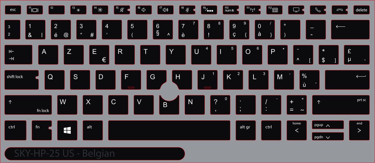SticKeys for HP EliteBook 830 G5, G6 / 735 G6