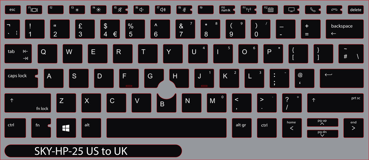 SticKeys for HP EliteBook 830 G5, G6 / 735 G6
