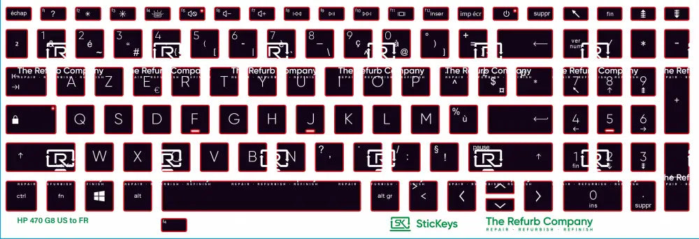 SticKeys® for HP Probook 470 G8, G9