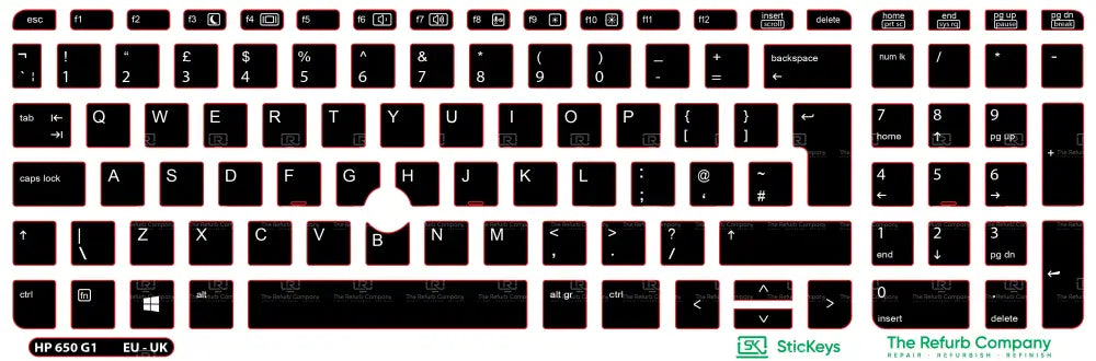 SticKeys® for HP Probook 650 G1