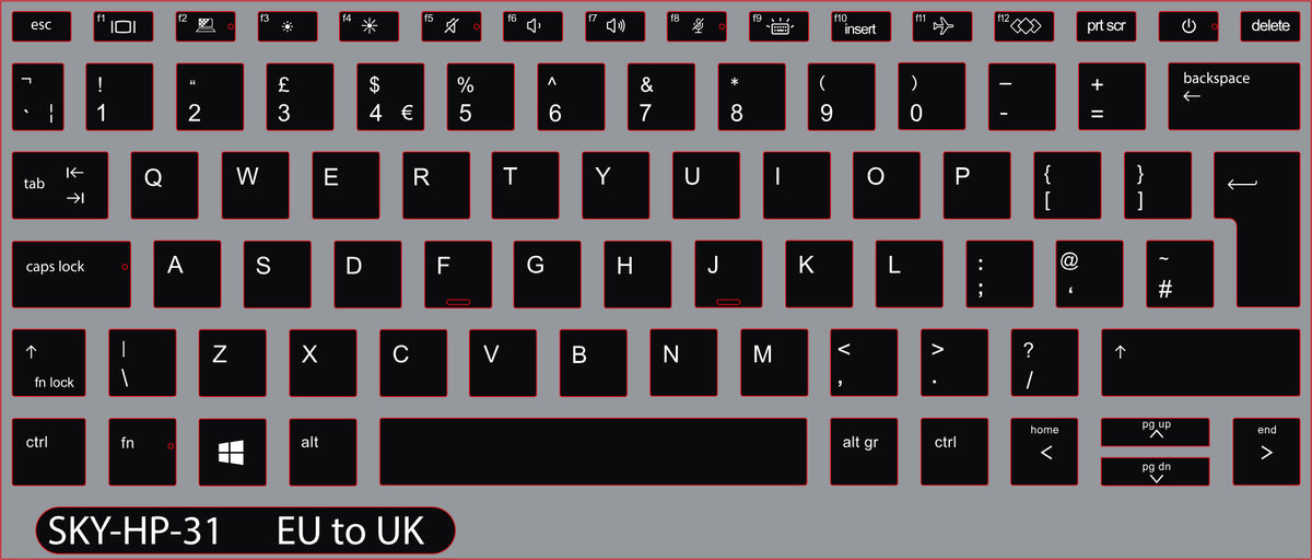 SticKeys for HP EliteBook 830 G7, G8, x360 830 G7/G8, 430 G8, 630 G7/G8/G10