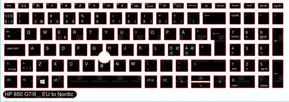 SticKeys® for HP Elitebook 850 G7, G8